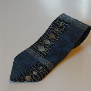 Blue Patterned Men's Tie